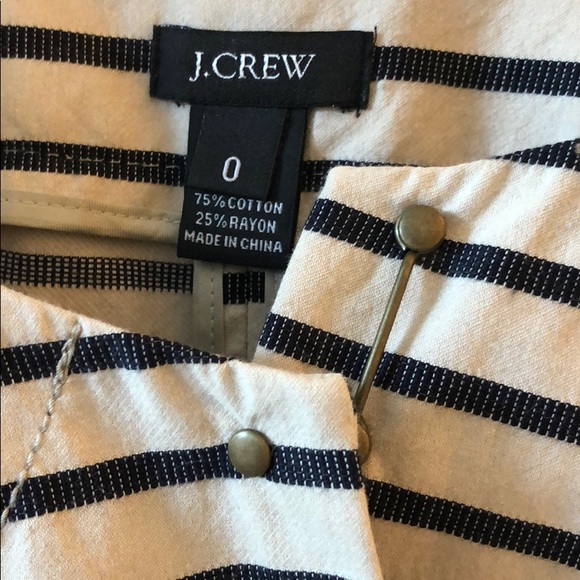 J.Crew Elsa Striped Cotton Jacket - Picture 3 of 3